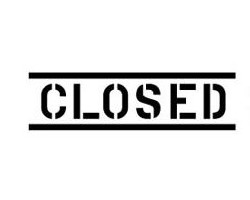 На фото Closed